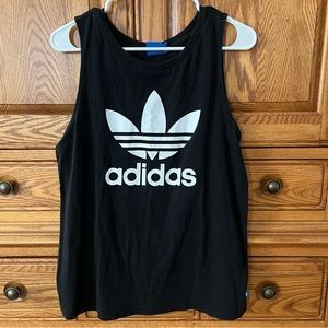 Adidas Trefoil Black Tank Top